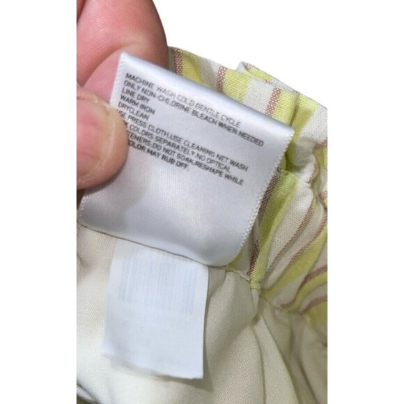 UNIQLO Women's Size XS Striped Cotton Linen Blend Shorts READ - Picture 8 of 9